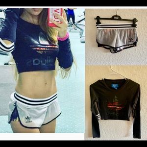 Adidas shorts & top
